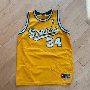 Nike Sonics Yellow and Green Jersey - Ray Allen